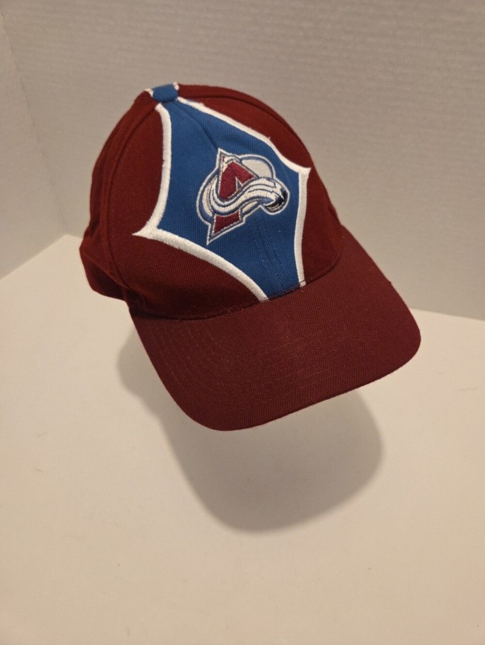 Vintage Starter Colorado Avalanche Hook And Loop hat NHL RARE DESIGN
